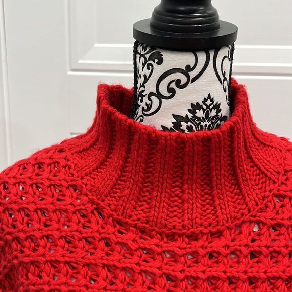 Skye’s The Limit woman’s red knitted turtleneck sweater, size XL - Picture 6 of 9